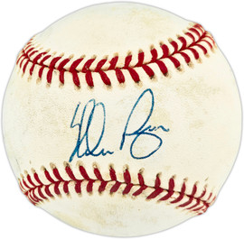 Nolan Ryan Autographed Official AL Baseball Texas Rangers, Los Angeles Angels Beckett BAS QR #BX67647
