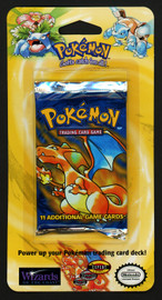 1999 Pokemon Sealed Base Set Unlimited Booster Blister Pack Charizard SKU #266321