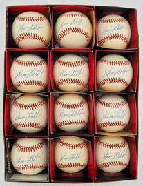 Jerome Walton Autographed Official NL Baseball 12 Count Lot Chicago Cubs Stock #266314