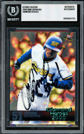 Ichiro Suzuki Autographed 2000 BBM Diamond Heroes Card #60 Orix Blue Wave Beckett BAS #20457725