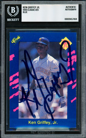 Ken Griffey Jr. Autographed 1990 Classic Rookie Card #20 Seattle Mariners Beckett BAS #20457404