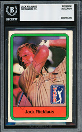 Jack Nicklaus Autographed 1981 Donruss Card #13 Beckett BAS #20457613