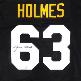 Pittsburgh Steelers Ernie Holmes Autographed Black Custom Jersey PSA/DNA #Y80208