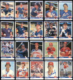 103 Count Lot of Autographed 1984 Fleer Baseball Cards (All Different) SKU #266496