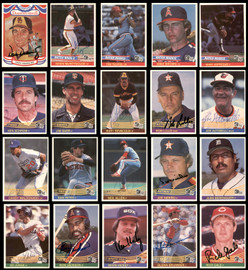 113 Count Lot of Autographed 1984 Donruss Baseball Cards (All Different) SKU #266499