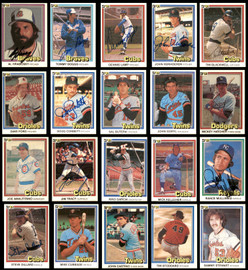 158 Count Lot of Autographed 1981 Donruss Baseball Cards (All Different) SKU #266538