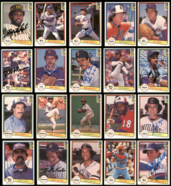 140 Count Lot of Autographed 1982 Donruss Baseball Cards (All Different) SKU #266544