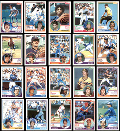 231 Count Lot of Autographed 1983 Topps Baseball Cards (All Different) SKU #266570