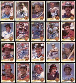 248 Count Lot of Autographed 1983 Donruss Baseball Cards (All Different) SKU #266571