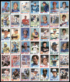 327 Count Lot of Autographed 1982 Topps Baseball Cards (All Different) SKU #266542