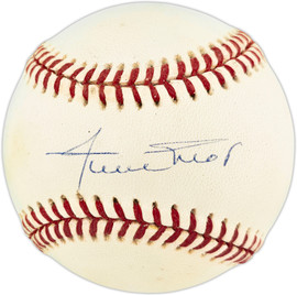 Willie Mays Autographed Official NL Baseball San Francisco Giants Beckett BAS #AG020287