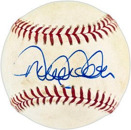 Derek Jeter Autographed Official Game Used Jeter Retirement Logo Baseball New York Yankees Beckett BAS #AC94075