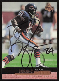 Bobby Engram Autographed 1999 Upper Deck Card Chicago Bears SKU #267014