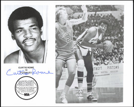 Curtis Rowe Autographed Team Issued 8x10 Photo Detroit Pistons SKU #266940