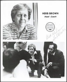 Herb Brown Autographed 8x10 Photo Detroit Pistons Head Coach "Best Wishes" SKU #266956