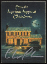 Chevy Chase Autographed Christmas Vacation 2.5x3.5 Photo Card Beckett BAS #BW23686