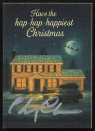 Chevy Chase Autographed Christmas Vacation 2.5x3.5 Photo Card Beckett BAS #BW23695