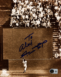 Willie Mays Autographed The Catch 8x10 Photo New York Giants "To Alex" Beckett BAS #AG020312
