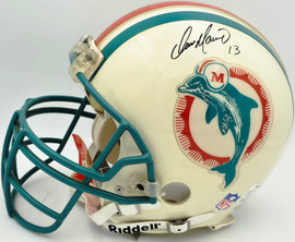 Dan Marino Autographed Miami Dolphins White Full Size Authentic Helmet UDA Holo #UDT23298