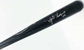 Rafael Palmeiro Autographed Game Issued Louisville Slugger C271 Baseball Bat Texas Rangers Beckett BAS QR #BX67594