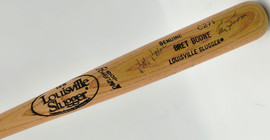 Bret, Ray & Bob Boone Autographed Game Issued Louisville Slugger C271 Baseball Bat Beckett BAS #AG020315
