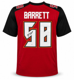 Tampa Bay Buccaneers Shaq Barrett Autographed Red Jersey JSA Stock #267063