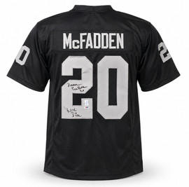 Oakland Raiders Darren McFadden Autographed Black Jersey "Run DMC" PSA/DNA Stock #267077