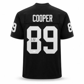 Las Vegas Raiders Amari Cooper Autographed Black Jersey JSA Stock #267046