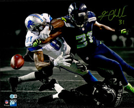 Kam Chancellor Autographed 16x20 Photo Seattle Seahawks (Smudged) Beckett BAS Witness #4W380855