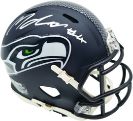 Michael Dickson Autographed Seattle Seahawks Blue Speed Mini Helmet MCS Holo Stock #267839