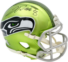 Jadarian Price Autographed Seattle Seahawks Flash Green Speed Mini Helmet Beckett BAS Witness Stock #268032
