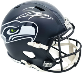 Nick Emmanwori Autographed Seattle Seahawks Blue Full Size Speed Replica Helmet Beckett BAS Witness Stock #268015