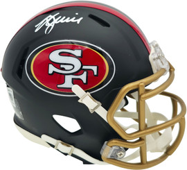 Kyle Juszczyk Autographed San Francisco 49ers Black Rivalries Speed Mini Helmet Beckett BAS Witness Stock #268109