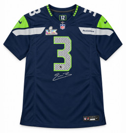 Seattle Seahawks Nick Emmanwori Autographed Blue Nike Super Bowl LX Patch Jersey Size XXL Beckett BAS Witness Stock #268029