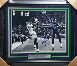 Richard Sherman Autographed Framed 16x20 Photo Seattle Seahawks The Tip RS Holo #13097