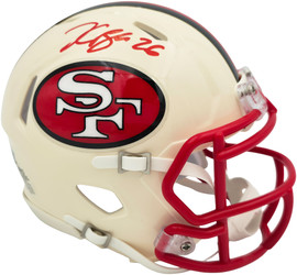 Kaelon Black Autographed San Francisco 49ers Cream Retro Speed Mini Helmet Grad Witness Stock #268202