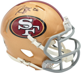 Kaelon Black Autographed San Francisco 49ers Gold Speed Mini Helmet Grad Witness Stock #268203