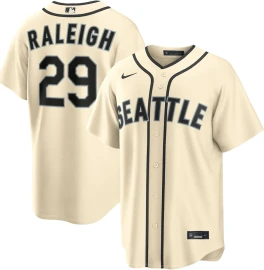Cal Raleigh - Cream Alternate Steelheads Nike Replica Jersey (Size XL) (Autograph Ticket Required)