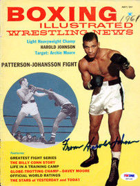Harold Johnson Autographed Boxing Illustrated Magazine Cover PSA/DNA #S47134