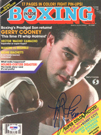 Gerry Cooney Autographed Inside Boxing Magazine Cover PSA/DNA #S42150