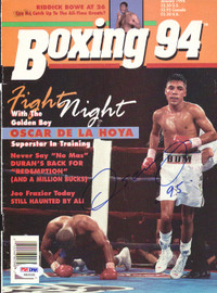 Oscar De La Hoya Autographed Boxing '94 Magazine Cover PSA/DNA #S42235