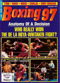 Oscar De La Hoya Autographed Boxing '97 Magazine Cover PSA/DNA #S48498