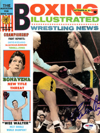 Carlos Ortiz Autographed Boxing Illustrated Magazine Cover PSA/DNA #S48539