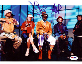 Black Eyed Peas Autographed 8x10 Photo Fergie, will.i.am, Taboo & apl.de.ap PSA/DNA #S00403