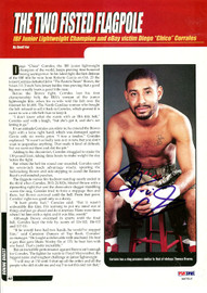 Diego Corrales Autographed Magazine Page Photo PSA/DNA #S47516