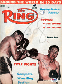 Gene Fullmer Autographed The Ring Magazine Cover PSA/DNA #S49000