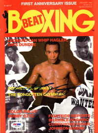 Sugar Ray Leonard Autographed Boxing Beat Magazine Cover PSA/DNA #S42751