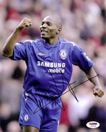 Geremi Njitap Autographed 8x10 Photo Chelsea PSA/DNA #U54438