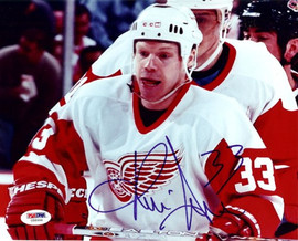 Kris Draper Autographed 8x10 Photo Detroit Red Wings PSA/DNA #U58996