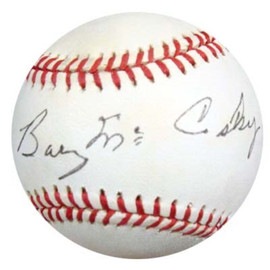 Barney McCosky Autographed Official NL Baseball Detroit Tigers, Oakland A's PSA/DNA #P72213